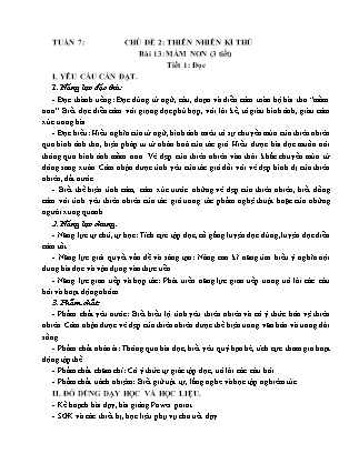 Giáo án Tiếng Việt 5 (Kết nối tri thức) - Tuần 7