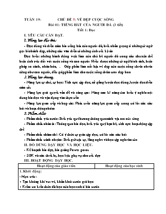 Giáo án Tiếng Việt Lớp 5 (Kết nối tri thức) - Tuần 19