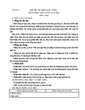 Giáo án Tiếng Việt Lớp 5 (Kết nối tri thức) - Tuần 20