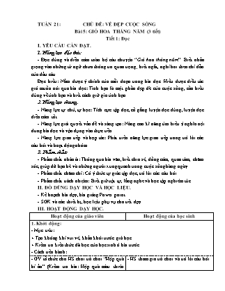 Giáo án Tiếng Việt Lớp 5 (Kết nối tri thức) - Tuần 21