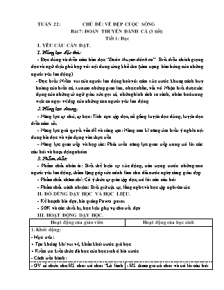 Giáo án Tiếng Việt Lớp 5 (Kết nối tri thức) - Tuần 22