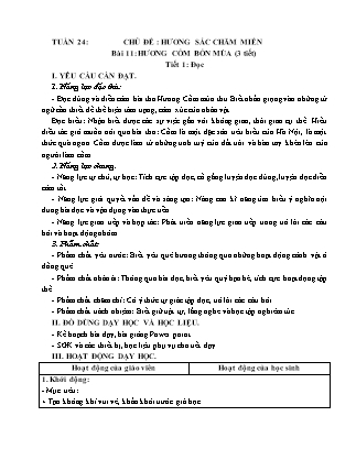 Giáo án Tiếng Việt Lớp 5 (Kết nối tri thức) - Tuần 24