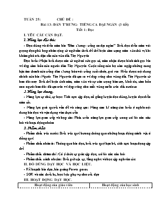 Giáo án Tiếng Việt Lớp 5 (Kết nối tri thức) - Tuần 25