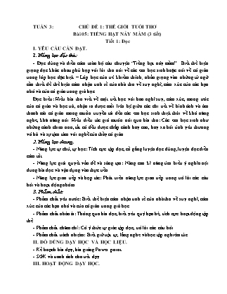 Giáo án Tiếng Việt Lớp 5 (Kết nối tri thức) - Tuần 3