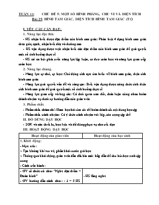 Giáo án Toán Lớp 5 (Kết nối tri thức) - Tuần 12