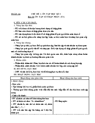 Giáo án Toán Lớp 5 (Kết nối tri thức) - Tuần 16