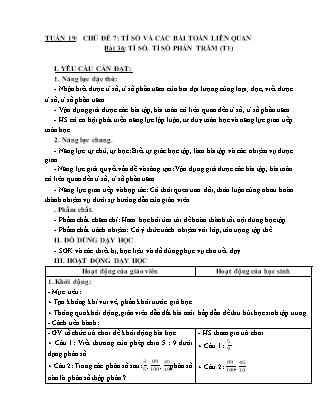 Giáo án Toán Lớp 5 (Kết nối tri thức) - Tuần 19