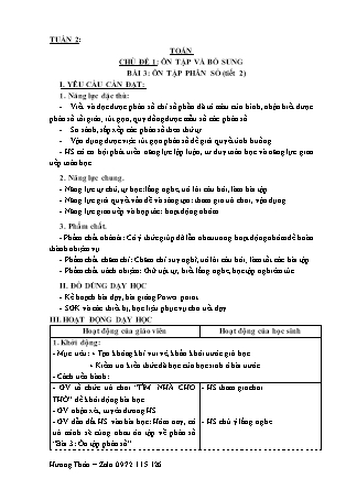 Giáo án Toán Lớp 5 (Kết nối tri thức) - Tuần 2