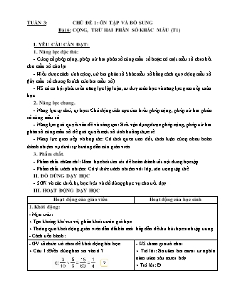 Giáo án Toán Lớp 5 (Kết nối tri thức) - Tuần 3