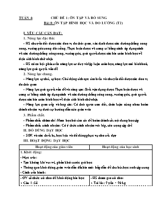 Giáo án Toán Lớp 5 (Kết nối tri thức) - Tuần 4