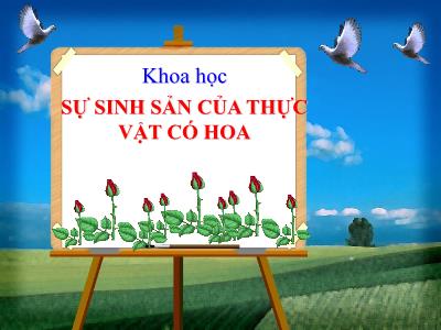 Bài giảng môn Khoa Học Lớp 5 - Bài 52: Sự sinh sản của thực vật có hoa