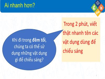 Bài giảng môn Khoa Học Lớp 5 - STEM: Đèn pin bỏ túi